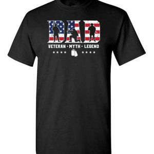 Dad Veteran Myth Legend Shirt